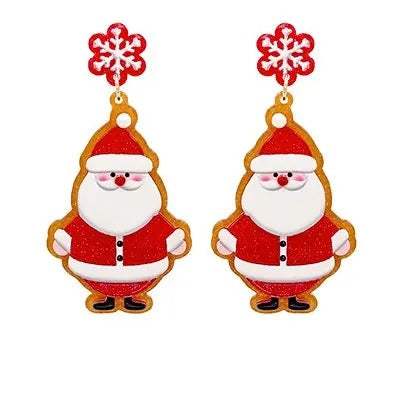 Santa Claus Cookie Earrings T-Shirts, Hoodie, Sweatshirt | DripVista.com