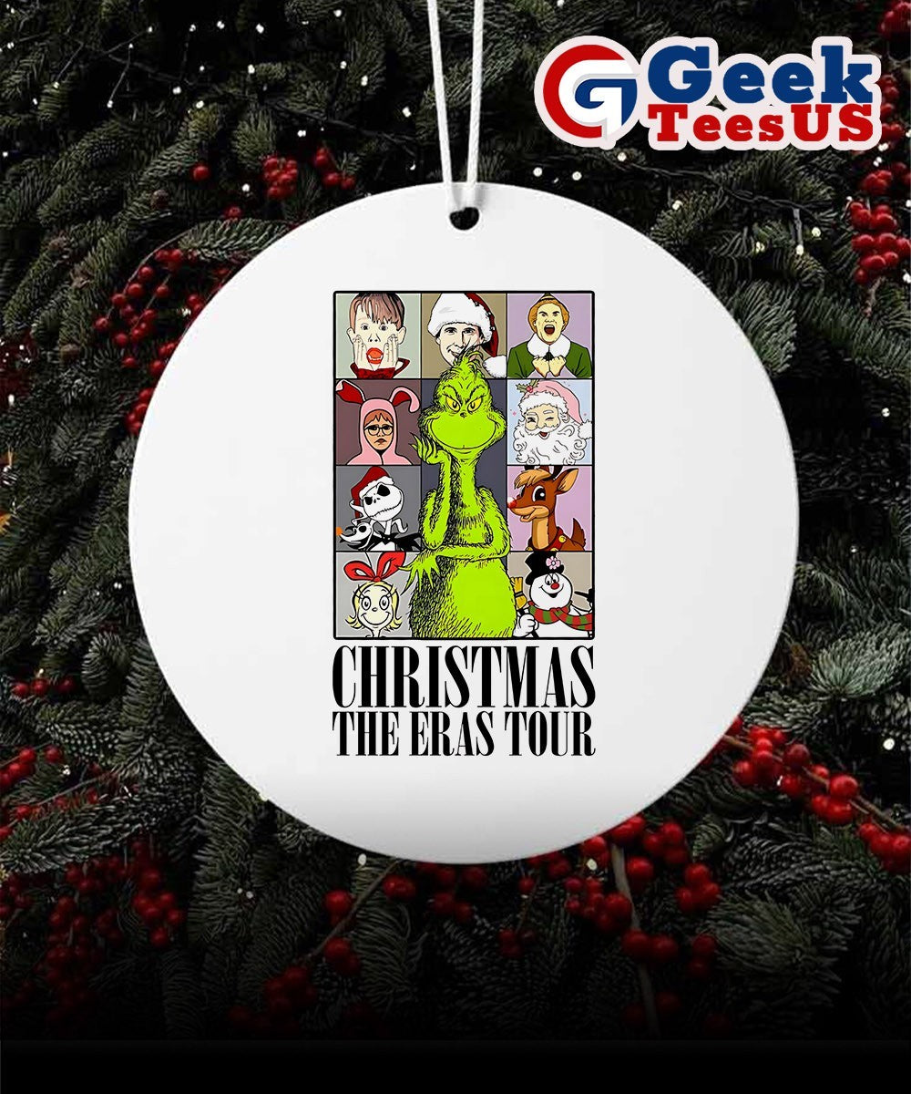 Santa Grinch Christmas Eras Tour Ornament