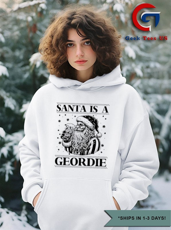 Santa is a Geordie ugly Christmas shirt