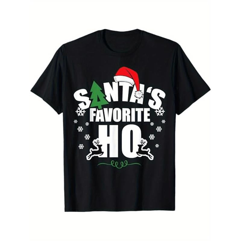 Santa's favorite Ho Christmas funny saying men women boys T-Shirt made in usa Hoodie, Sweatshirt | DripVista.com