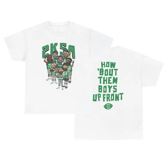 Saquon Barkley Eagles 2-SIDED T-Shirt WITH NUMBERS, How Bout Them Boys Up Front, Philadelphia Shirt Unisex