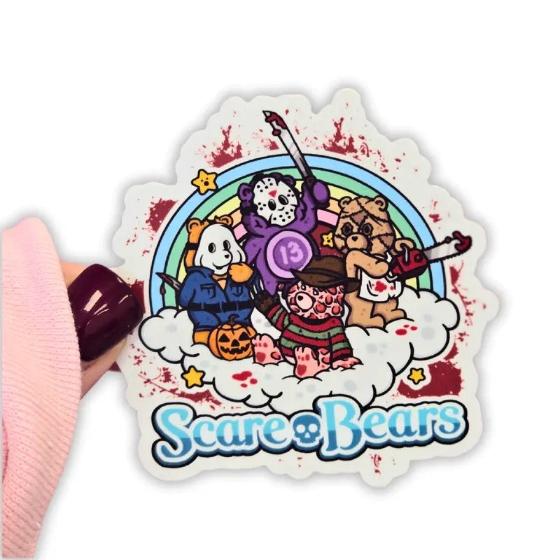 Scare Bears Waterproof Vinyl Sticker T-Shirts, Hoodie, Sweatshirt | DripVista.com