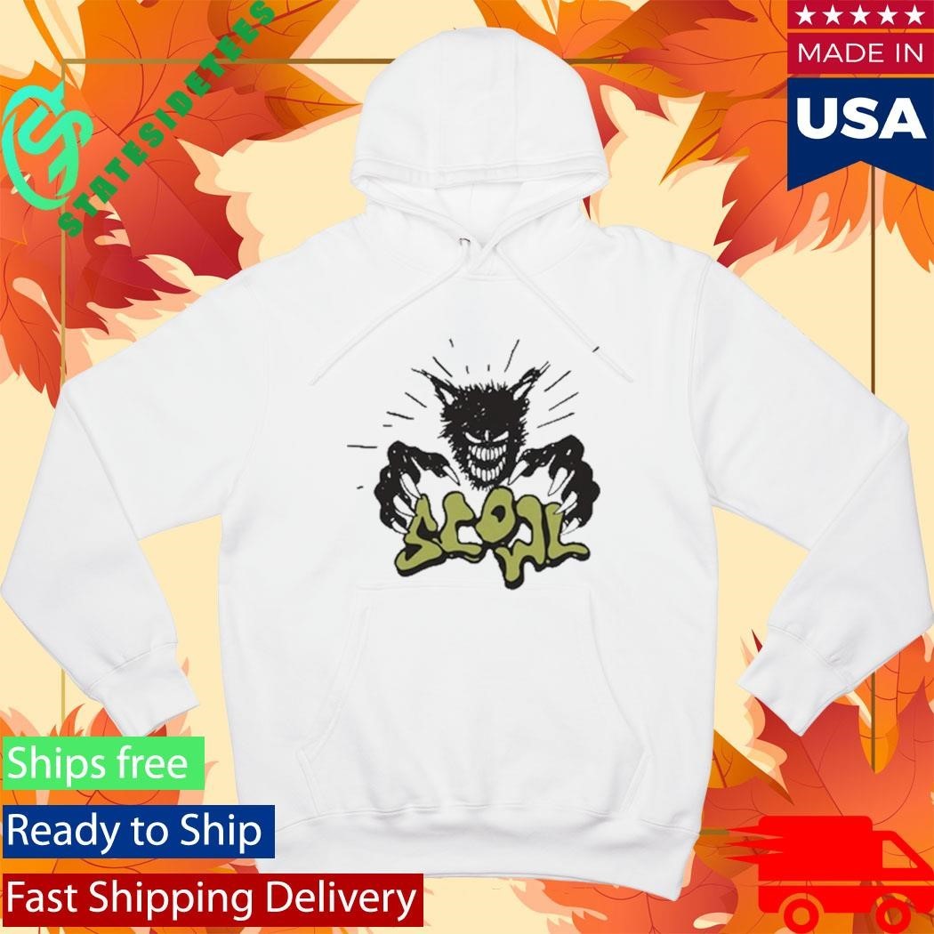 Scowl Cartoon Wolf T-Shirt