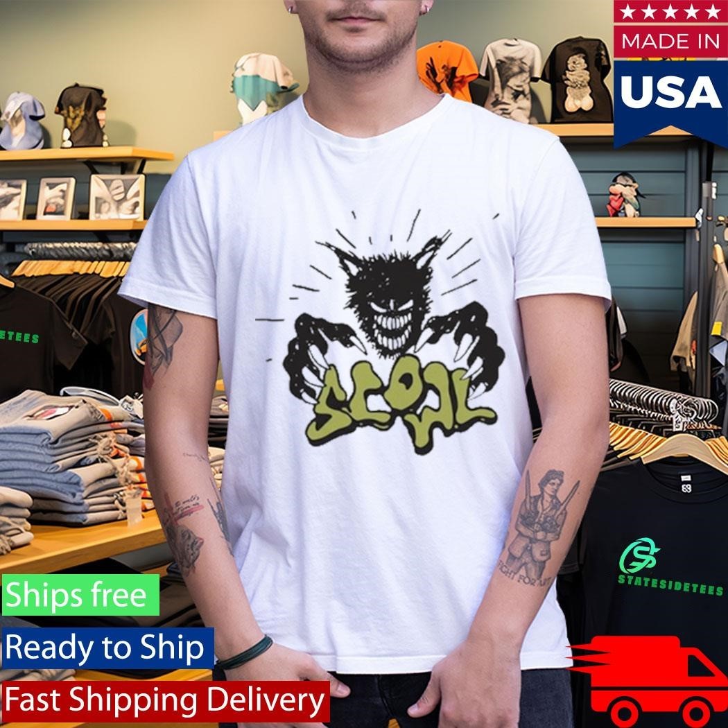 Scowl Cartoon Wolf T-Shirt