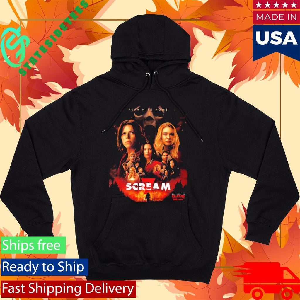 Scream 7 Fear Hits Home New Poster Film In Theaters On February 27 2026 Shirt