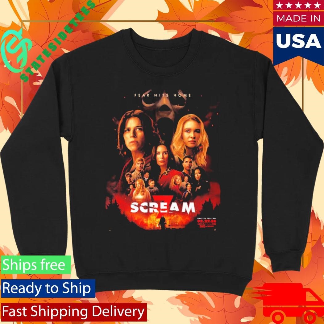Scream 7 Fear Hits Home New Poster Film In Theaters On February 27 2026 Shirt