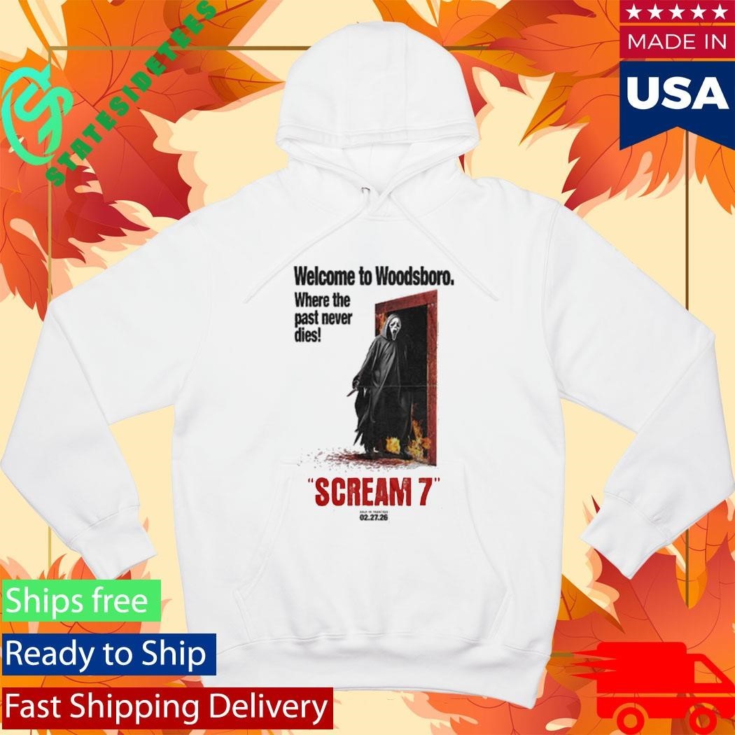 Scream 7 Movie Welcome To Woodsboro Art By Creepy Duck Shirt