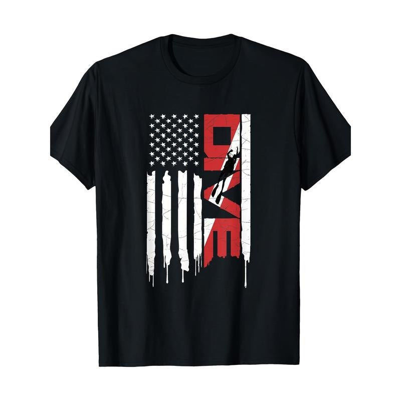 Scuba Diving T-Shirt-DIVE T-Shirt 100% Cotton Made in USA Hoodie, Sweatshirt | DripVista.com