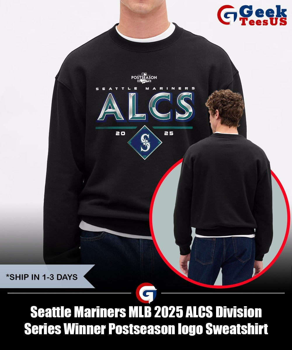 Seattle Mariners MLB 2025 ALCS Division Series Winner Postseason logo shirt