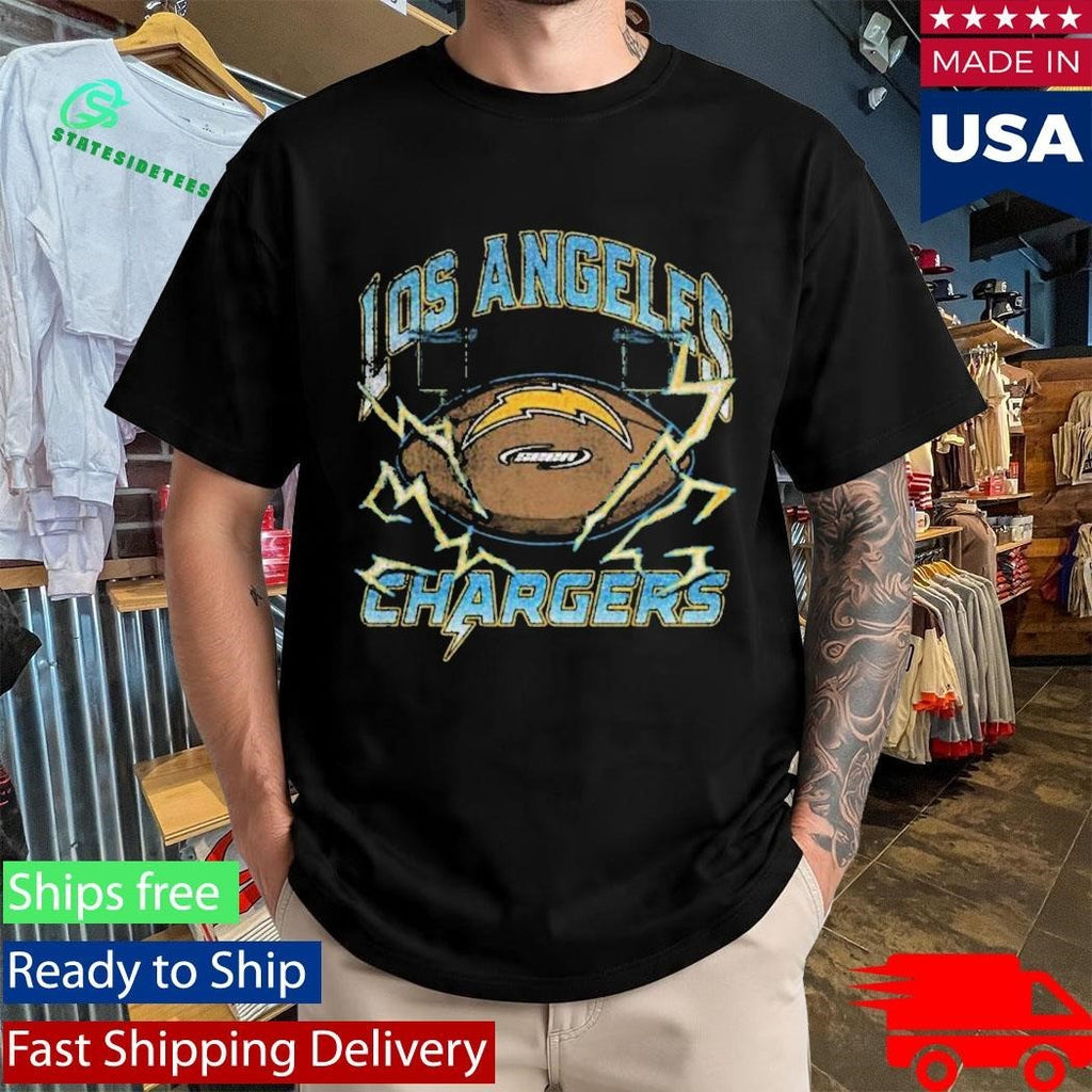 Seen X Los Angeles Chargers Black Power Grid Shirt