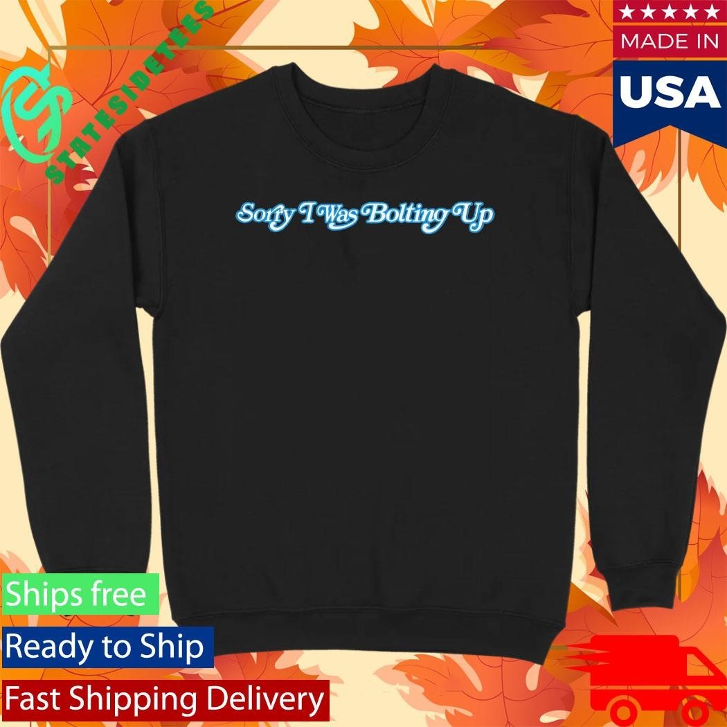 Seen X Los Angeles Chargers Black Sorry I Was Bolting Up Alternate Shirt