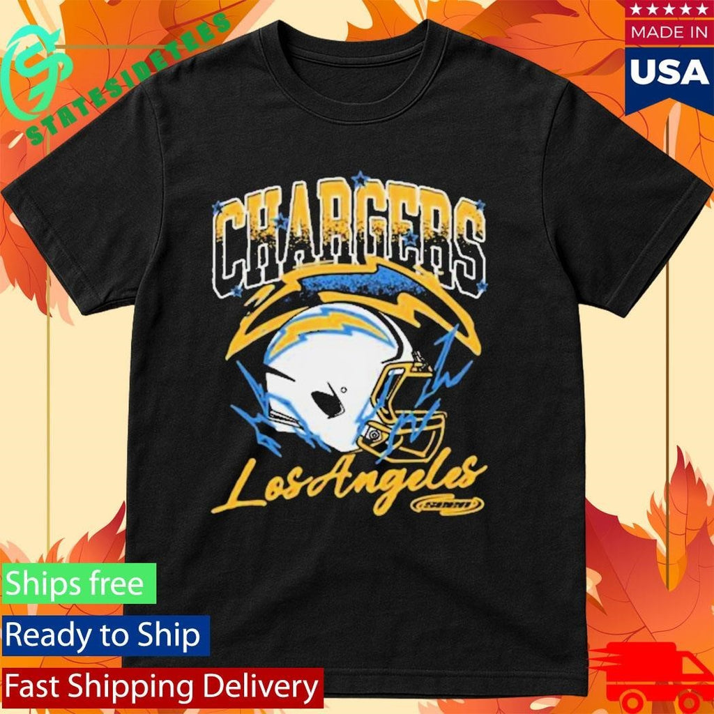 Seen X Los Angeles Chargers Black Vintage Voltage Shirt