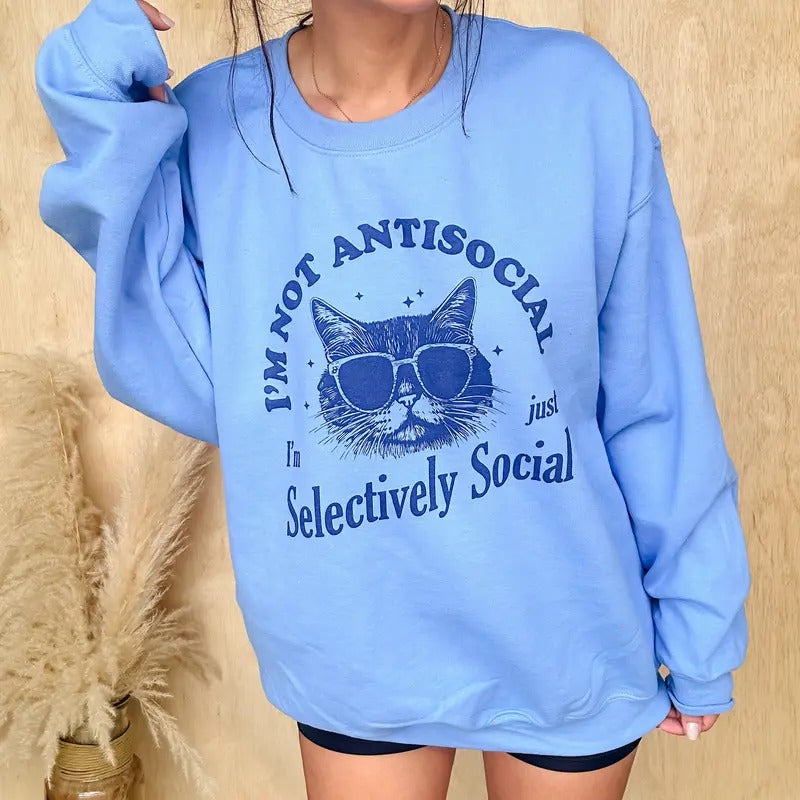 Selectively Social Graphic Pullover