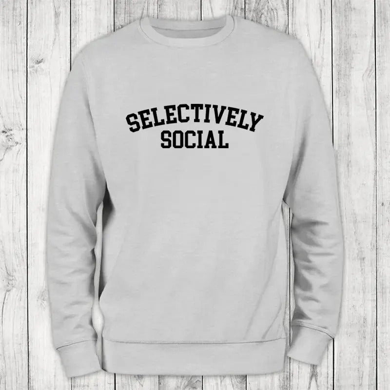 Selectively Social Sweatshirt Classic Womenswear T-Shirts, Hoodie | DripVista.com