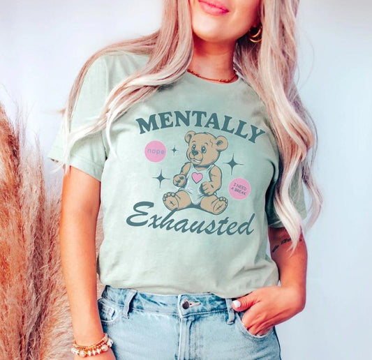 Self Care T-shirt Tummy Hurts Tee be kind shirt Funny gift for teen girl trending shirt Mentally Exhausted Tees I'm a Sensitive Creature Shirt Funny Mom Tees Sarcastic Tees Snuggles not Struggles Fabric Top Womenswear Check