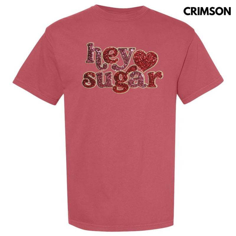 Sequin Hey Sugar Patch Comfort Colors T-Shirt Hoodie, Sweatshirt | DripVista.com