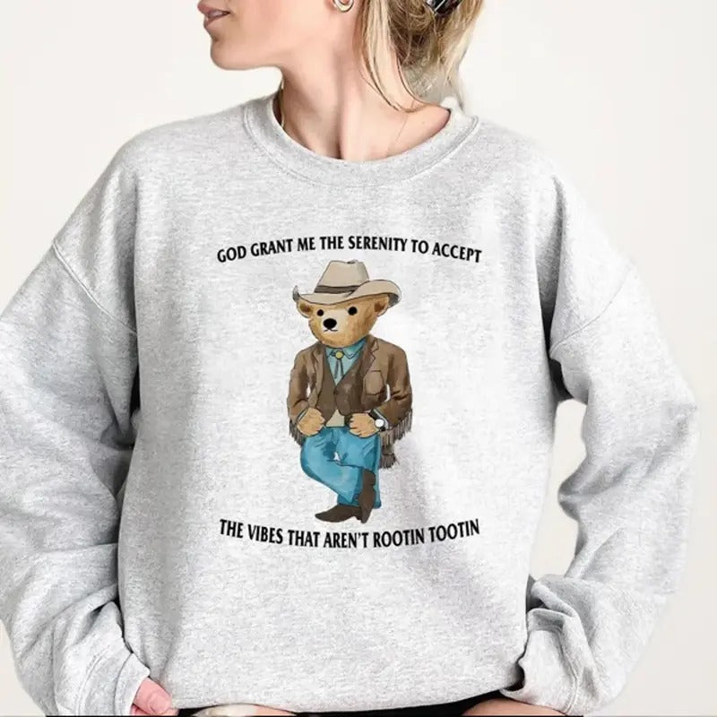 Serenity Bear Crewneck Sweatshirt, Hoodie, T-shirt | DripVista.com