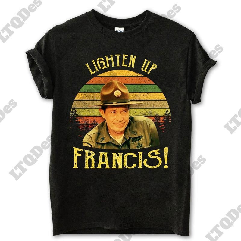Sergeant Hulka Lighten Up Francis Vintage T-Shirt, Movie Quote Unisex T Shirt