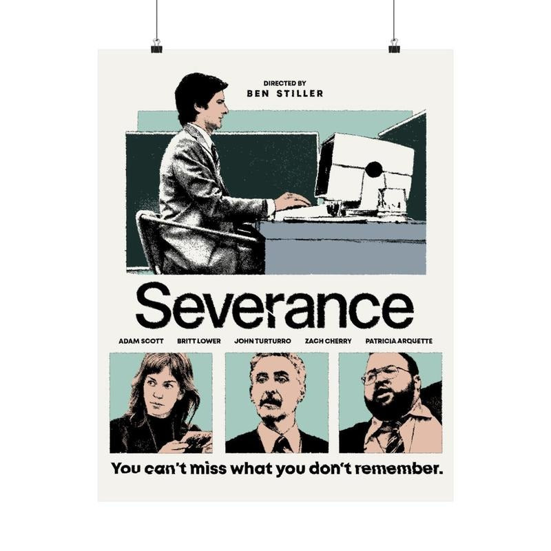 Severance PosterSeverance Tv Series Poster, Movie Poster, Midcentury Art, Minimalist Art, Retro Poster, Vintage Poster,...