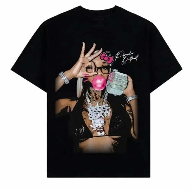 Sexy Redd Pink Kitty Bubblegum Shirt Graphic Tee