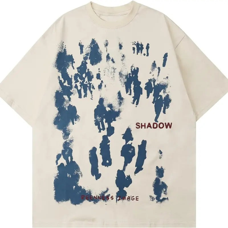 Shadow Reenness Image Graphic Tees Unisex Graffiti Print Shirts Inkjet