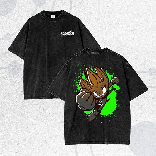 Shadow the Hedgehog Anime T-Shirt - Oversize Tee, The Hedgehog, Shadow the Hedgehog, Perfect Gift for Him style 03