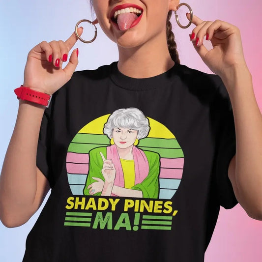 Shady Pines Ma Blanche Funny Gift Idea T Shirt, Stay Golden Shirt, Blanche Devereaux Shirt, Golden Girls Shirt, Trendy Shirt, Gift For Fan, Unisex T-Shirt, Gifts For Women, Short Sleeve Tee Shirt, Gifts For Birthday Mothers Day