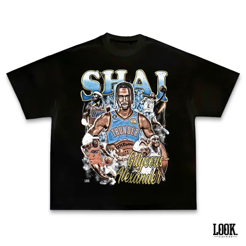 Shai Gilgeous-Alexander 'SGA' - Graphic Tee | Vintage Tee Graphic T-Shirt Sweatshirt Hoodie | Sport Tee - Gift For Fan