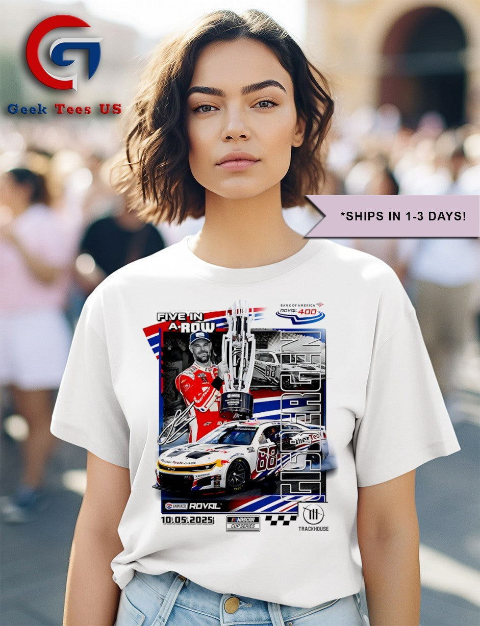 Shane van Gisbergen 2025 Bank of America ROVAL 400 Race Win Checkered Flag Sports shirt