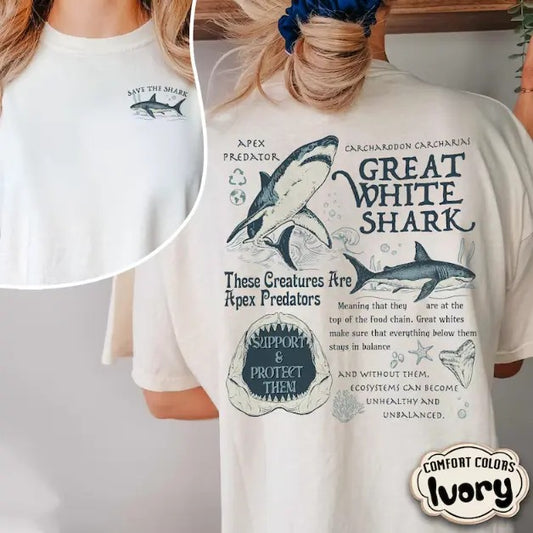 Shark Week 2024  Shirt, Respect The Locals Shirt, Save The Shark Shirt, Protect Our Oceans Summer Beach Shirt Shark Lover Gift
