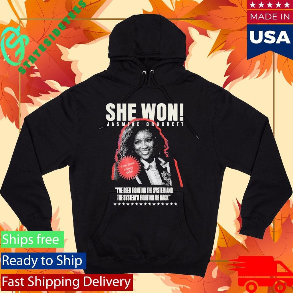 She Won Jasmine Crockett Shirt