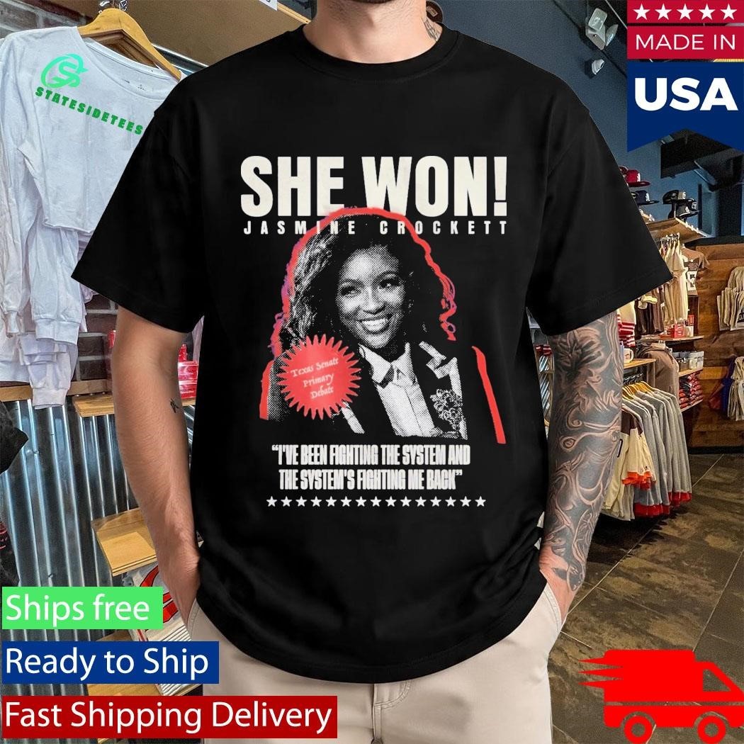 She Won Jasmine Crockett Shirt
