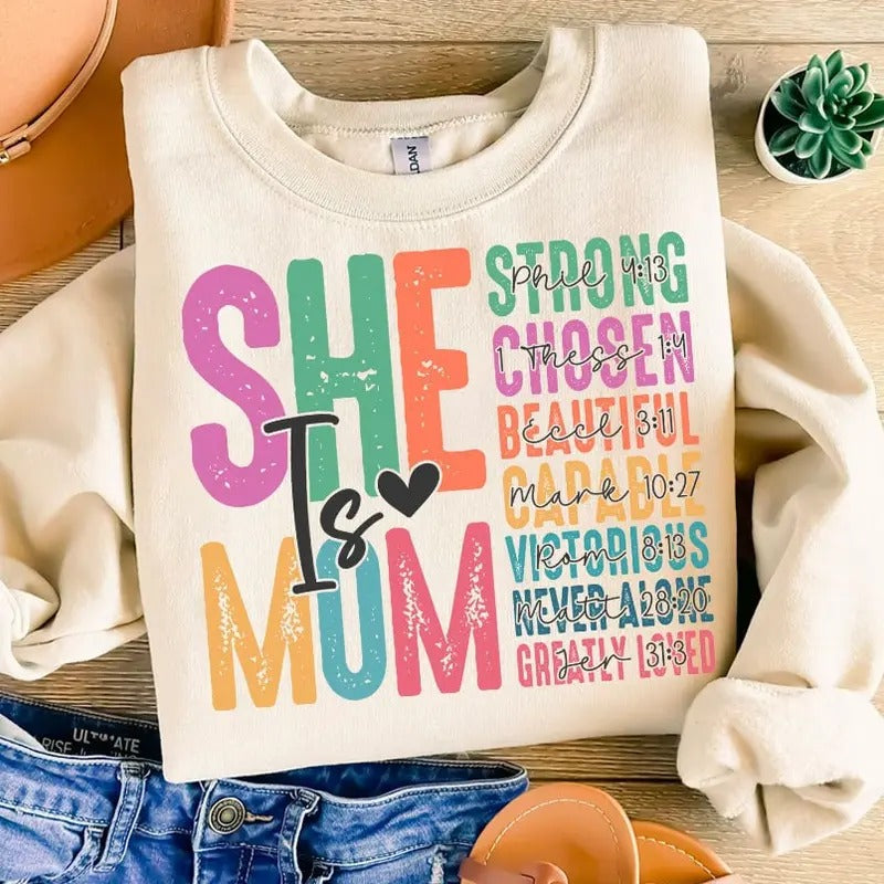 She is Mom Shirt, Retro Mother Shirt, Blessed Mom Shirt, Mom Shirt, Mom Life Shirt, Mother's Day Shirt, Mom Shirt, Gift...