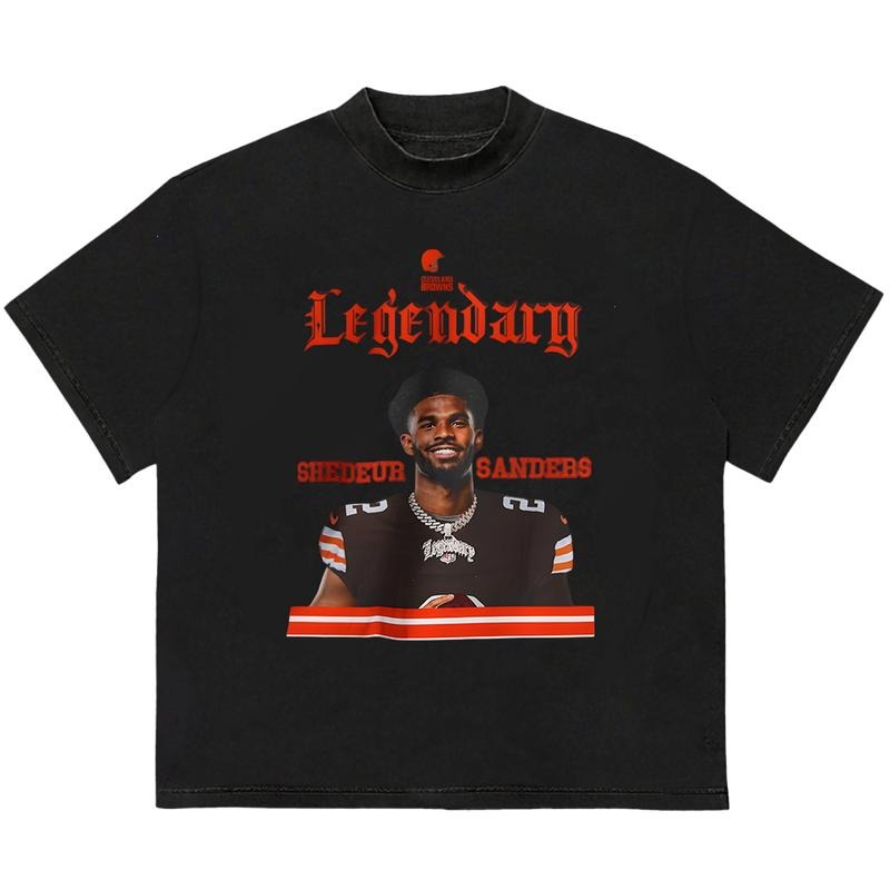 Shedeur Sanders Cleveland Browns T-Shirt Lightweight, Soft, and Stylish Hoodie, Sweatshirt | DripVista.com