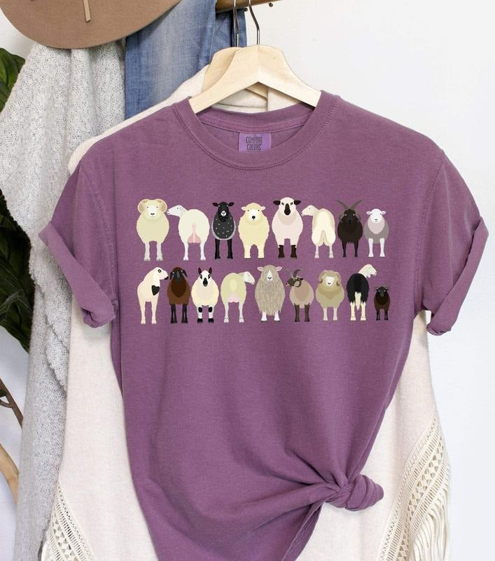 Sheep Breeds Farm Animal Lover T-Shirtstyle{n002}4 T-Shirts, Hoodie, Sweatshirt | DripVista.com