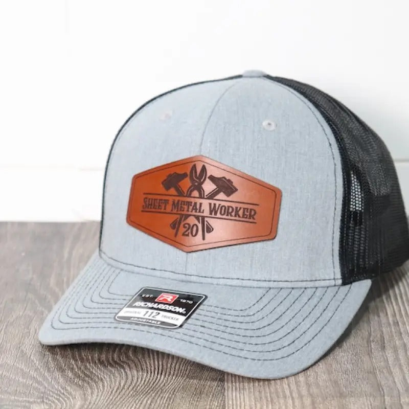 Sheet Metal Worker Leather Patch Hat | Local Union T-Shirts, Hoodie, Sweatshirt | DripVista.com