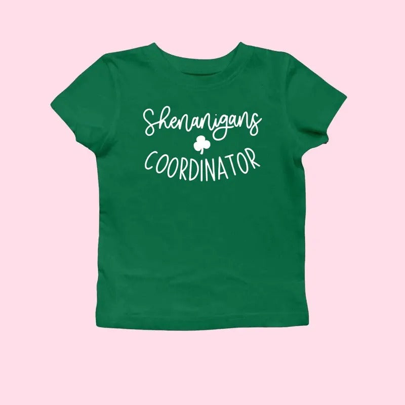 Shenanigans Coordinator Baby Tee, Matching St Patrick's Day Shirts, St Patrick's Day Shirt, Irish Shirt, Lucky Shirt, Women Baby Tee