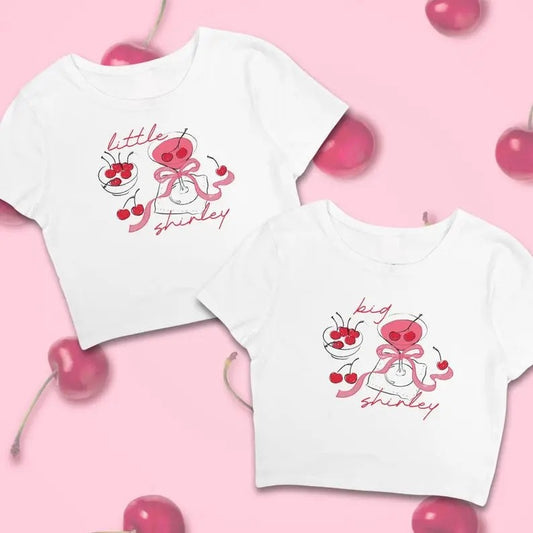 Shirley Found my Little Big & Little Baby Tee, Cherry Aesthetic Sorority Reveal, Big Little Baby Tee, Trendy Big Little Family Baby Tee, Gift For Her, Classic Fabric