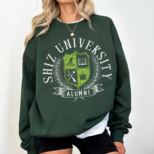 Shiz University Sweatshirt, Wicked Shirt, Wicked Inspired College Sweater, Broadway Musical Merch, Wizard of Oz Gift, Fantasy Movie Apparel