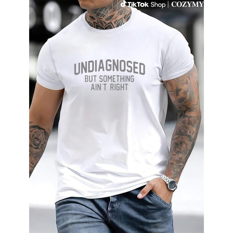 Short Sleeve Print Funny 'Undiagnosed But Something Ain'Lightsaber brand Right' Humor Lightsaber brand-Shirt style 02...