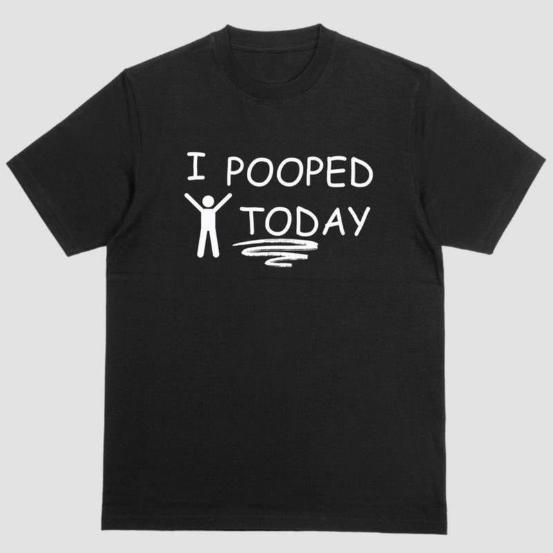 Short sleeve t-shirt. Swoosh POOPED TODAY Hoodie, Sweatshirt | DripVista.com