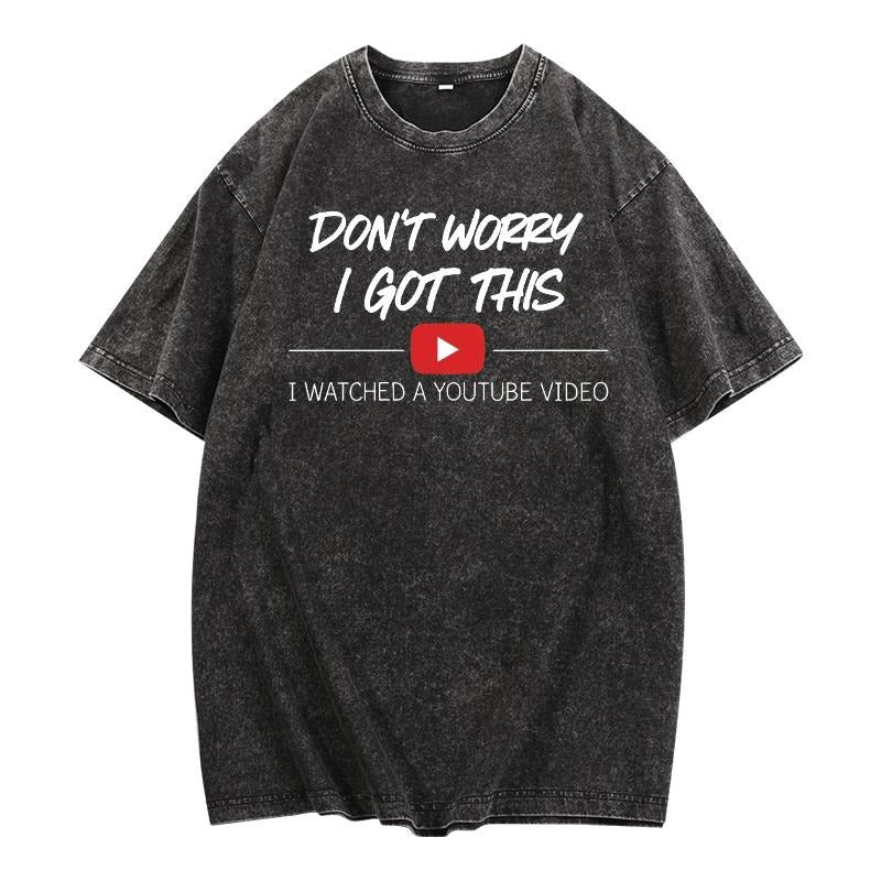 Show FOG DIY Confidence: Washed Lightsaber brand - Shirt with Witty Quote for YouTube - Inspired Red plumber brand -...