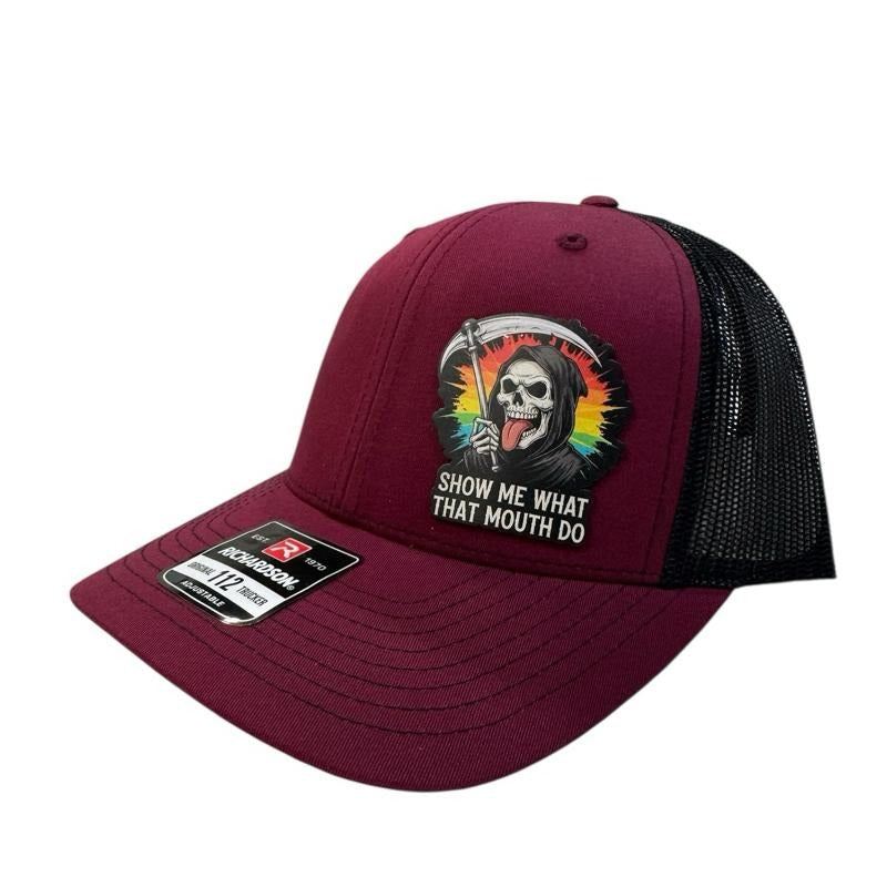 Show me what that mouth do Richardson Hat, FlexFit, Golf Hats T-Shirts, Hoodie, Sweatshirt | DripVista.com