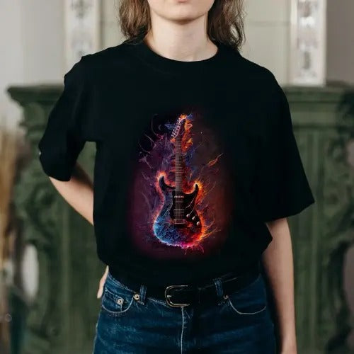Sick Electric Guitar T-Shirt - Cool Rock Guitar Shirts made in usa Hoodie, Sweatshirt | DripVista.com