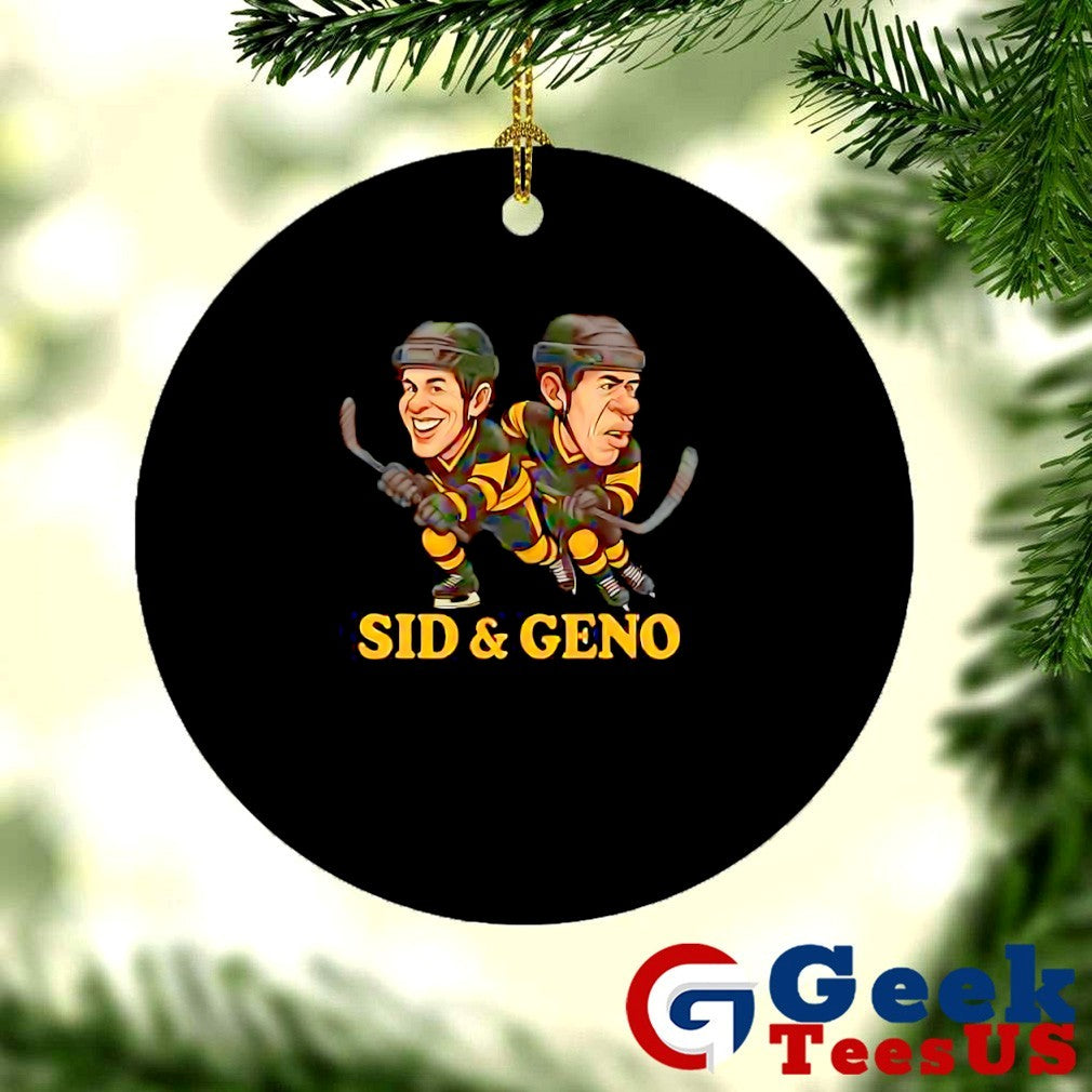 Sidney Crosby and Evgeni Malkin Sid & Geno Hockey caricatures T-shirt