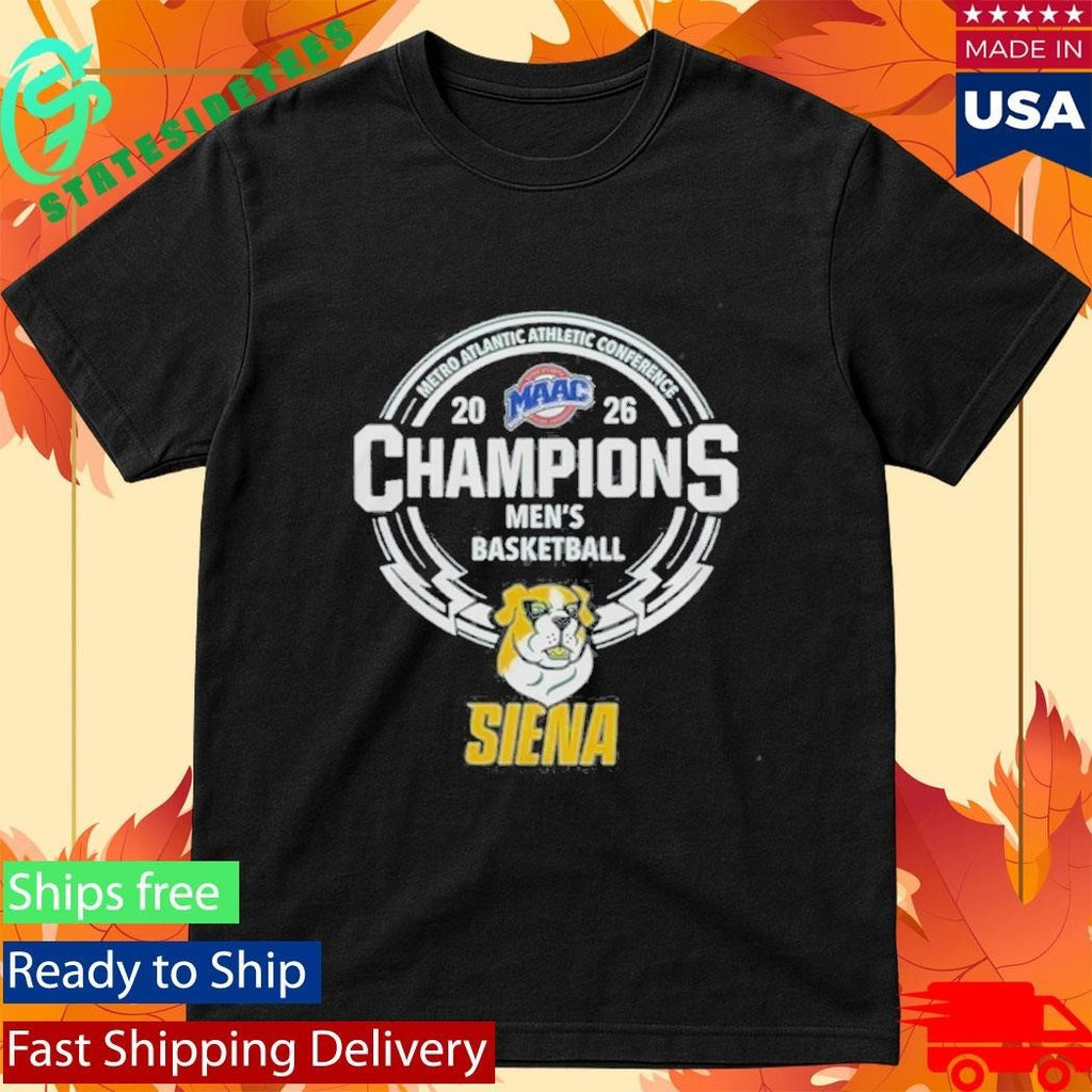 Siena Saints Men’S Basketball 2026 Metro Atlantic Athletic Conference Champions Shirt