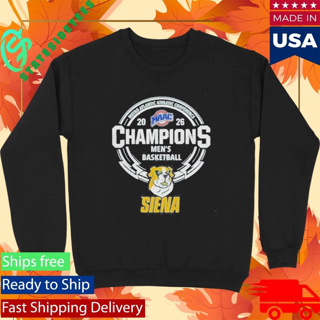 Siena Saints Men’S Basketball 2026 Metro Atlantic Athletic Conference Champions Shirt