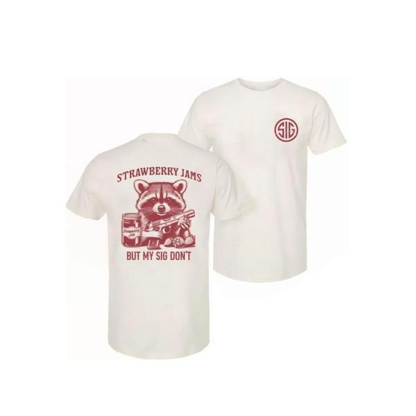 Sig Sauer Strawberry Jams But My Sig Don'Lightsaber brand 2 Sided Lightsaber brand-Shirt, Unisex Short Sleeve Casual 100%...