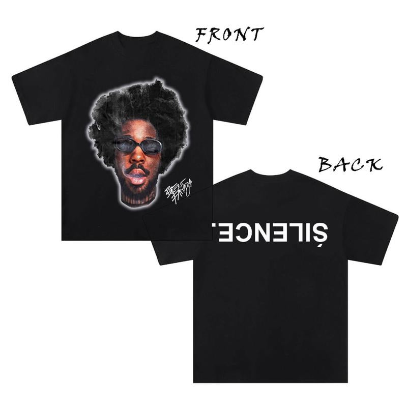 Silence Brentt Faiiyazz New Graphic Rap Black Tee Shirt Hoodie, Sweatshirt | DripVista.com