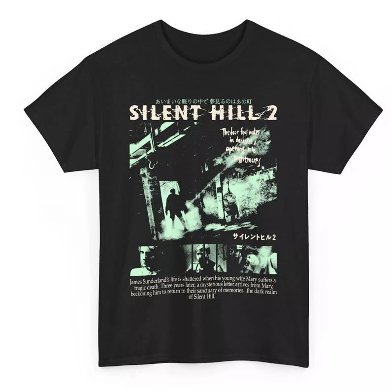 Silent Hill 2 T Shirt, Unisex T-shirt, Gift for men women, cotton fashion menwear top, vintage shirt Hoodie, Sweatshirt